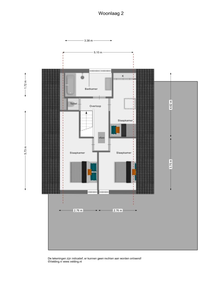 Plattegrond verdieping