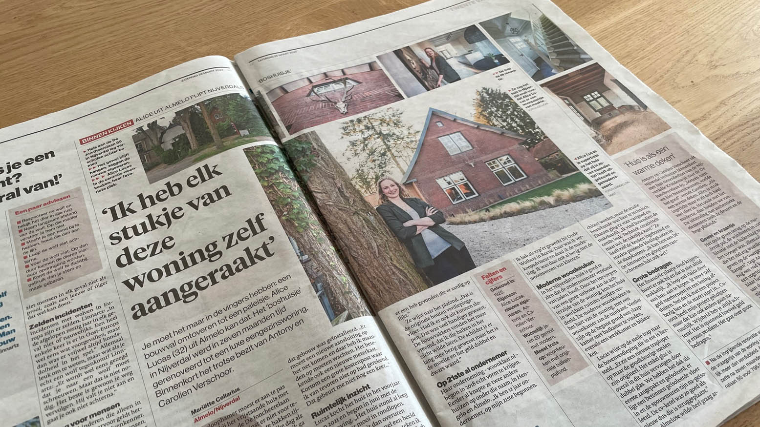 Woonklaar project in dagblad Tubantia